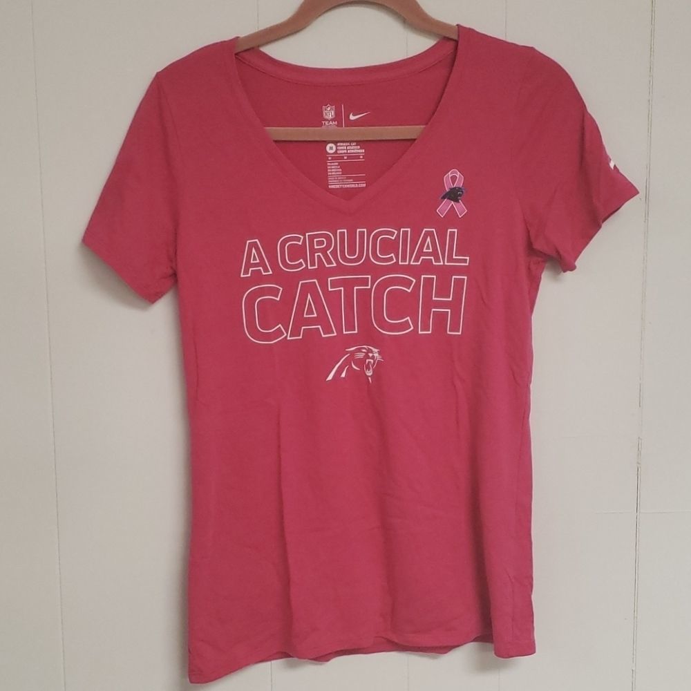 Nike Panthers Awareness V-neck Tee Sz. Medium